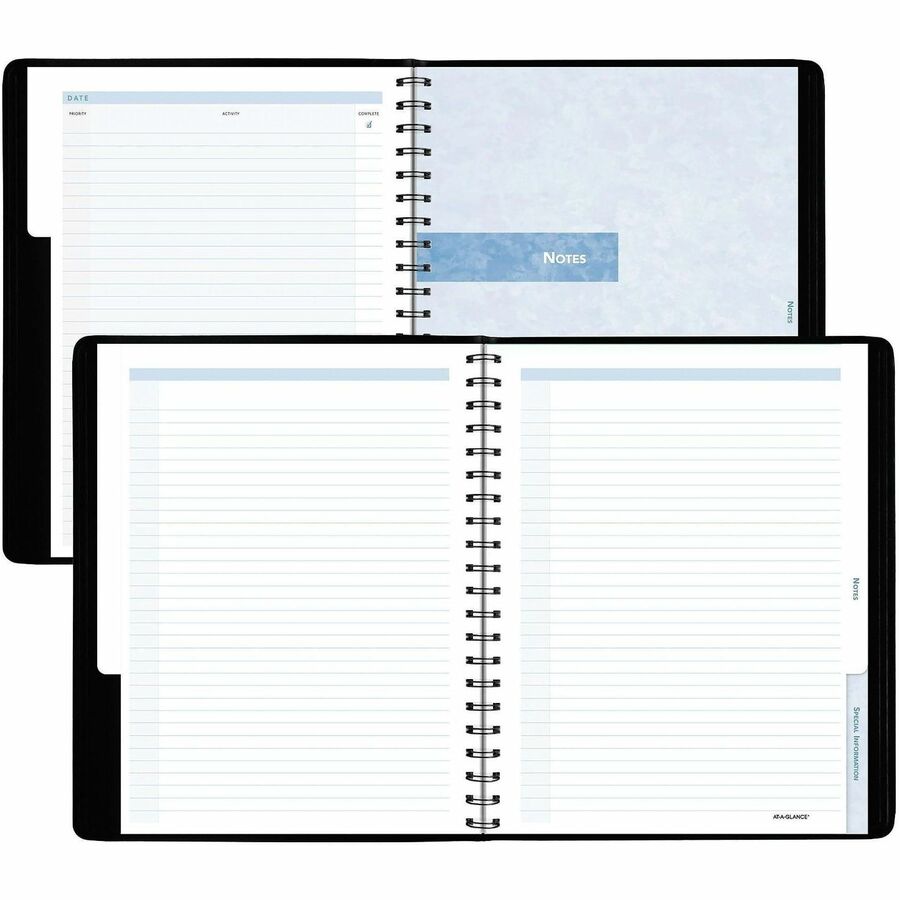 The Action Planner Weekly Appointment Book, 11 x 8, Black Cover, 12-Month (Jan to Dec): 2024