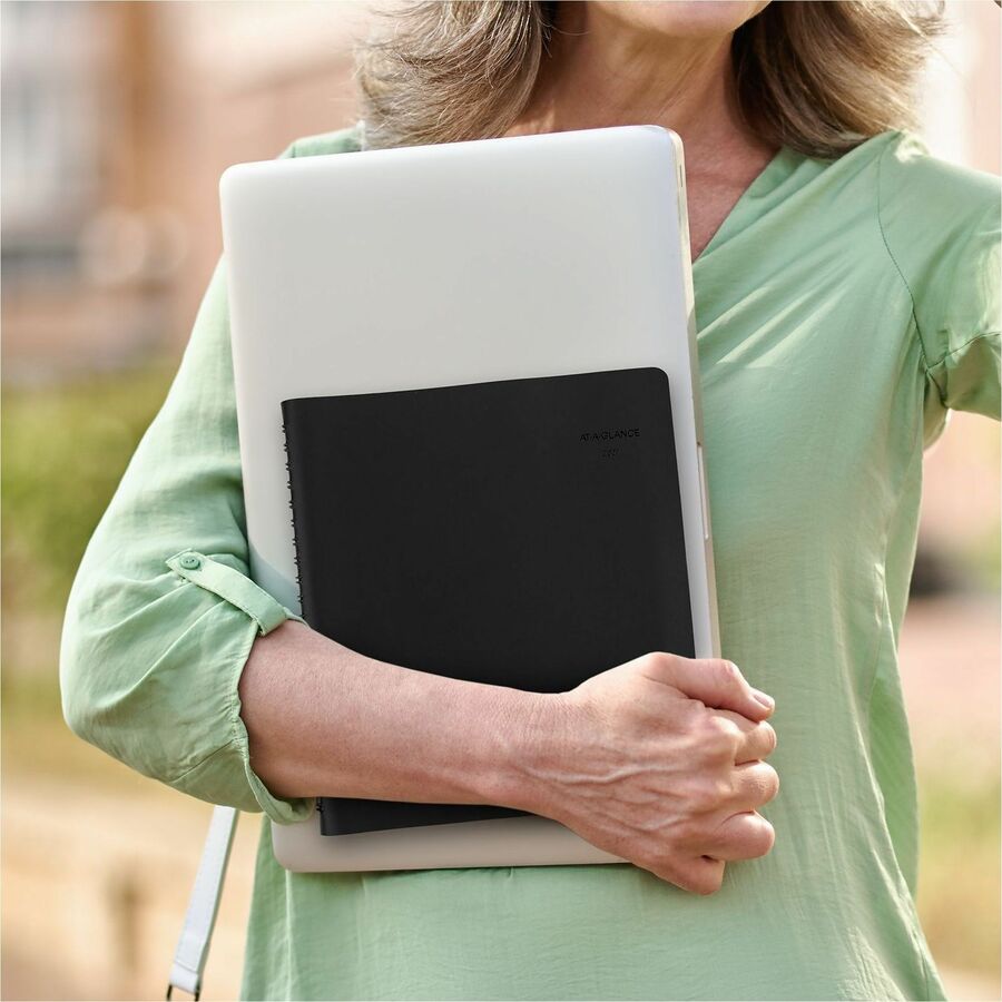 At-A-Glance Action PlannerAppointment Book Planner - Medium Size - Julian Dates - Daily - 1 Year - January 2024 - December 2024 - 8:00 AM to 6:00 PM - Hourly - 1 Day Single Page Layout - 6 1/2" x 8 3/4" White Sheet - Wire Bound - Black - Simulated Le