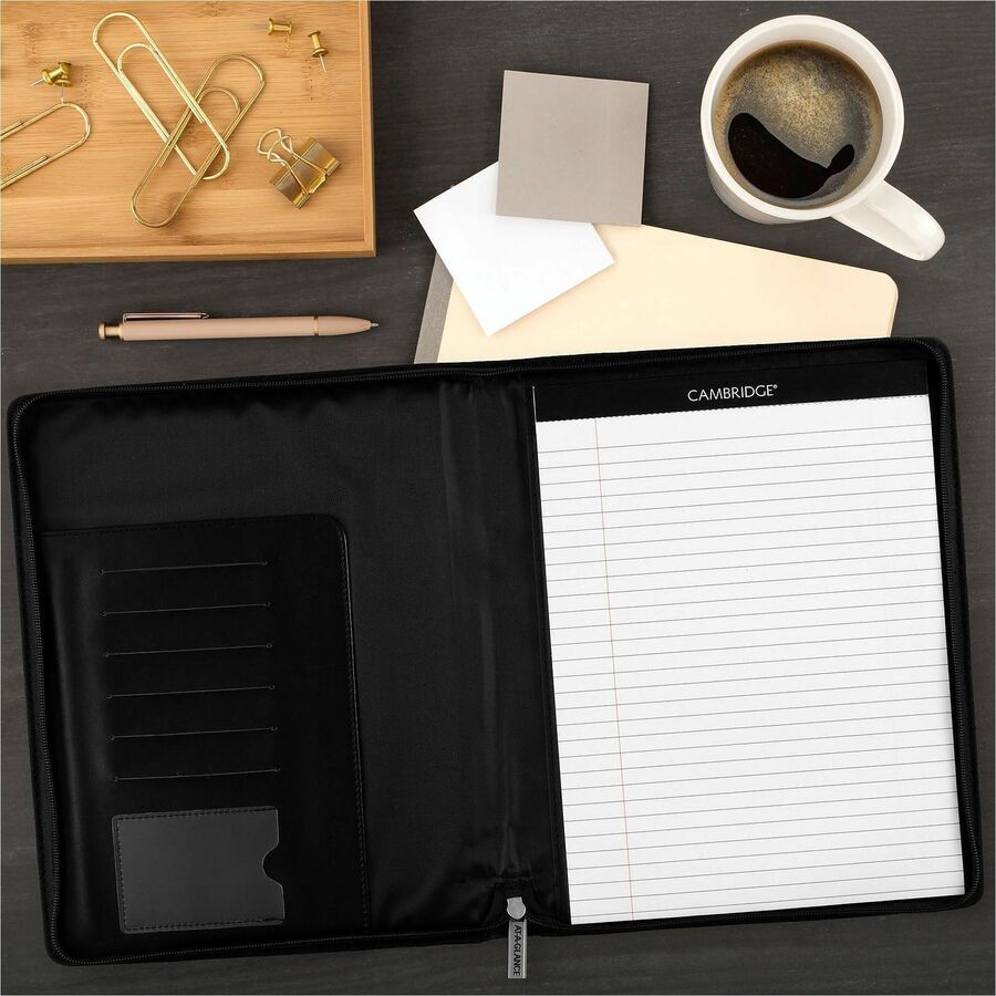 At-A-Glance Executive Appointment Book with Zipper - Large Size - Julian Dates - Weekly, Monthly - 12 Month - January 2024 - December 2024 - 8:00 AM to 5:45 PM - Quarter-hourly - 1 Week, 1 Month Double Page Layout - 8 1/4" x 11" White Sheet - Wire Bo