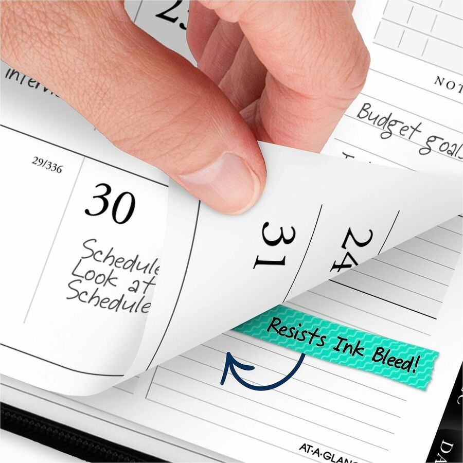 At-A-Glance Executive Appointment Book with Zipper - Large Size - Julian Dates - Weekly, Monthly - 12 Month - January 2024 - December 2024 - 8:00 AM to 5:45 PM - Quarter-hourly - 1 Week, 1 Month Double Page Layout - 8 1/4" x 11" White Sheet - Wire Bo