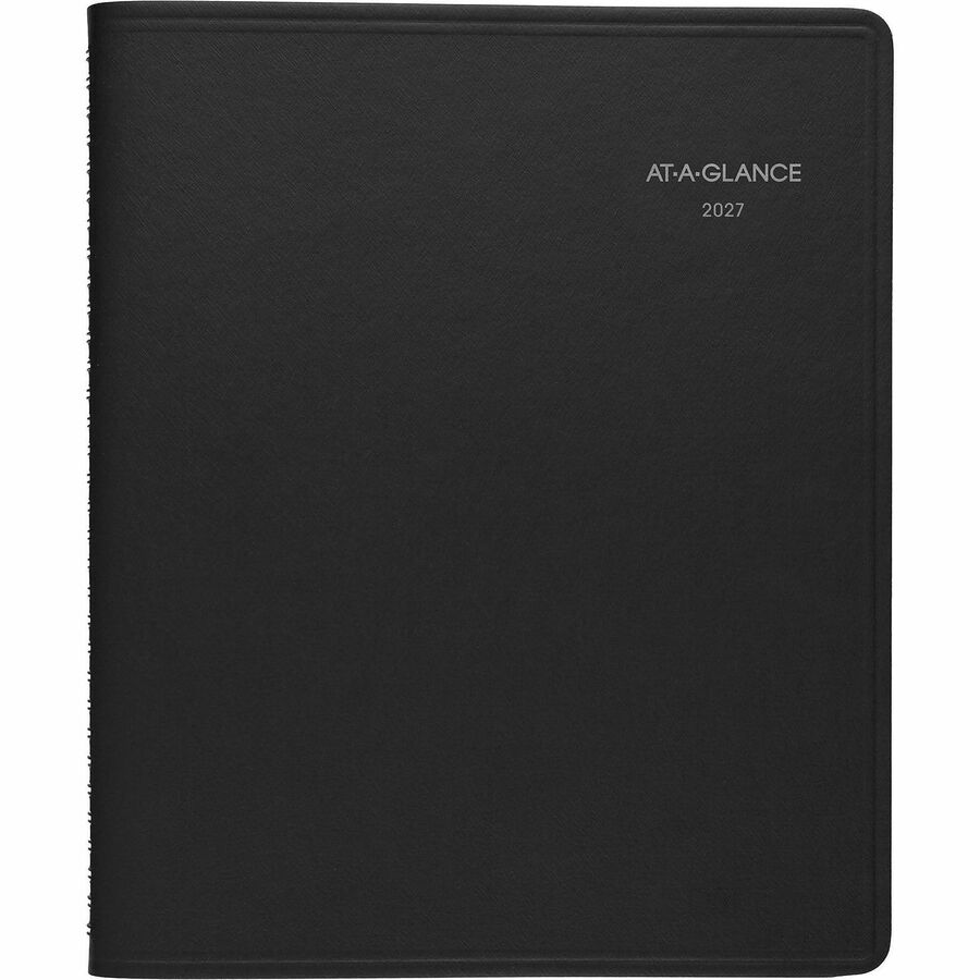 At-A-Glance QuickNotes Appointment Book Planner - Large Size - Julian Dates - Weekly, Monthly - 12 Month - January 2024 - December 2024 - 8:00 AM to 5:00 PM - Hourly - 1 Week, 1 Month Double Page Layout - 8" x 10" White Sheet - Wire Bound - Simulated