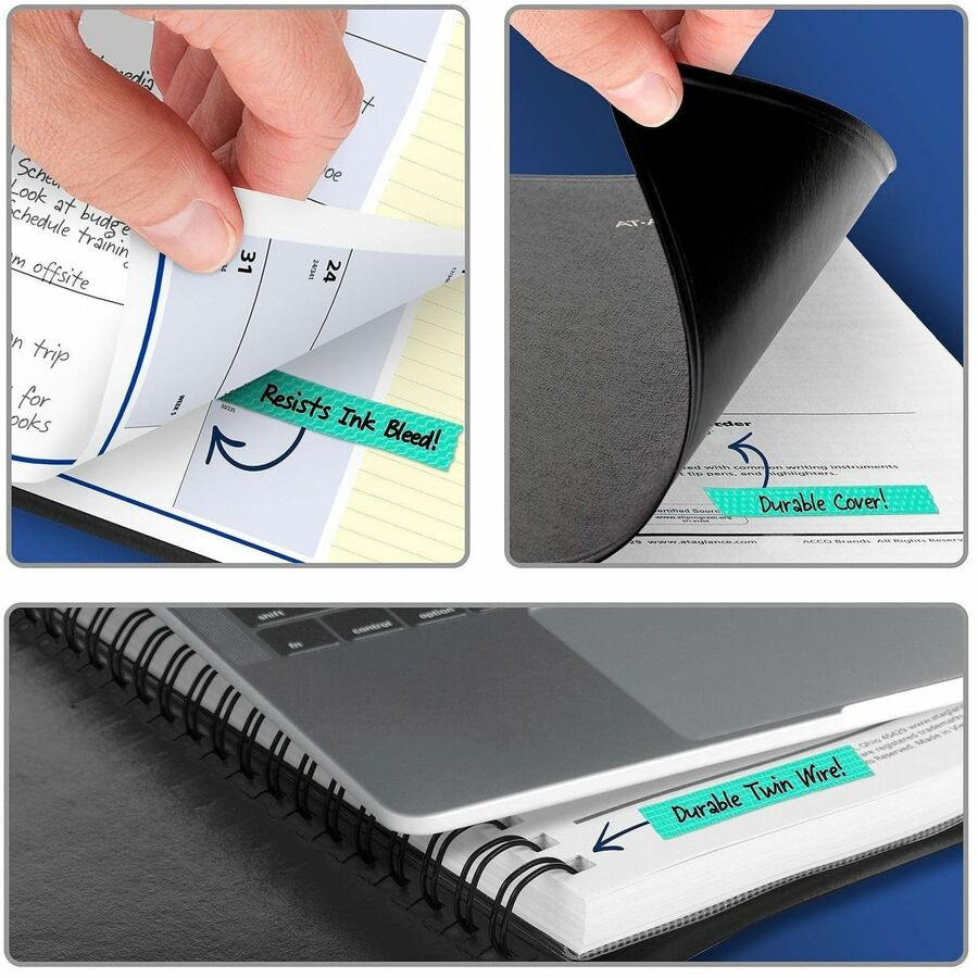 QuickNotes Monthly Planner, 8.75 x 7, Black Cover, 12-Month (Jan to Dec): 2024