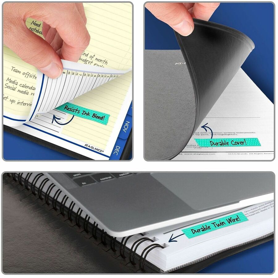 At-A-Glance QuickNotes Appointment Book Planner - Large Size - Julian Dates - Weekly, Monthly - 12 Month - January 2024 - December 2024 - 8:00 AM to 8:45 PM - Quarter-hourly, 8:00 AM to 8:45 PM - Monday - Sunday - 1 Week, 1 Month Double Page Layout -