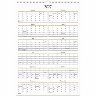 Scenic Monthly Wall Calendar, Scenic Landscape Photography, 15.5 x 22.75, White/Multicolor Sheets, 12-Month (Jan-Dec): 2024