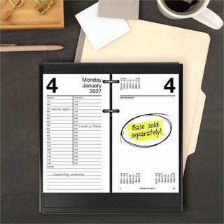 Large Desk Calendar Refill, 4.5 x 8, White Sheets, 12-Month (Jan to Dec): 2024