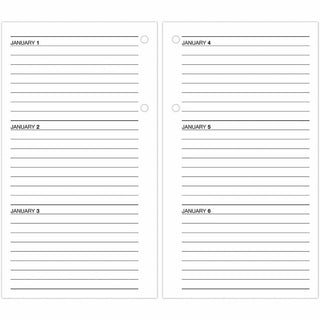 Large Desk Calendar Refill, 4.5 x 8, White Sheets, 12-Month (Jan to Dec): 2024