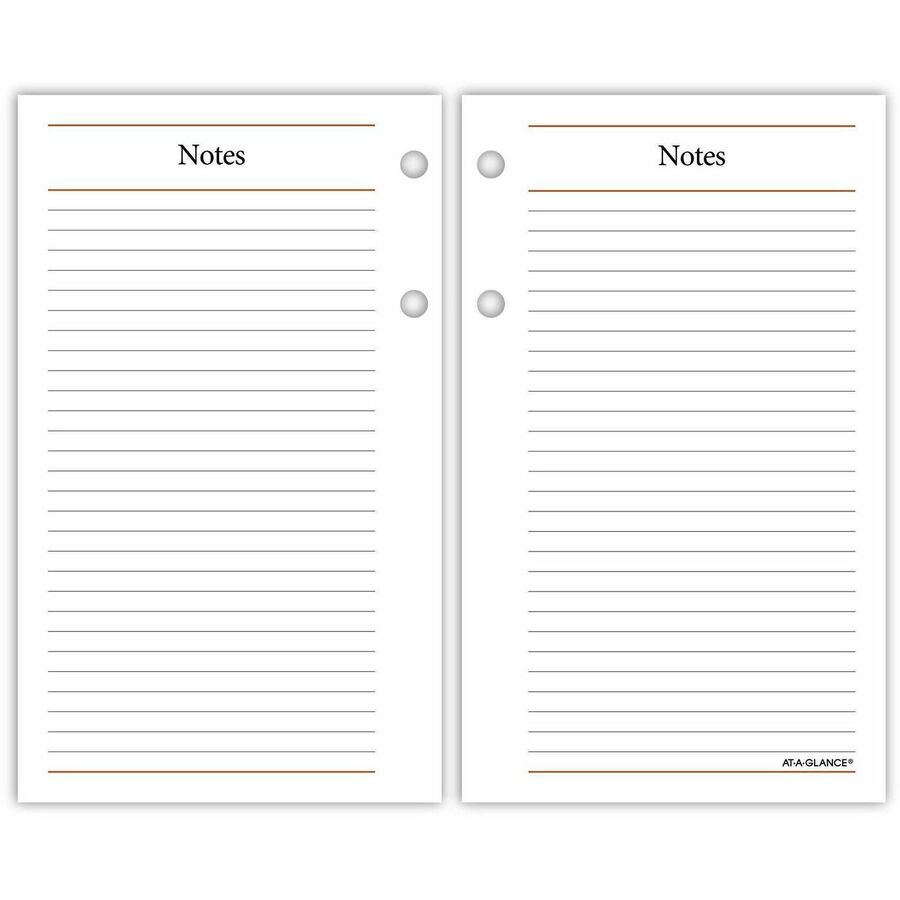 At-A-Glance Photographic Loose-Leaf Desk Calendar Refill - Standard Size - Julian Dates - Daily - 12 Month - January 2024 - December 2024 - 1 Day Double Page Layout - 3 1/2" x 6" White Sheet - 2-ring - Desktop, Desk - Paper - Ruled, Reference Calenda