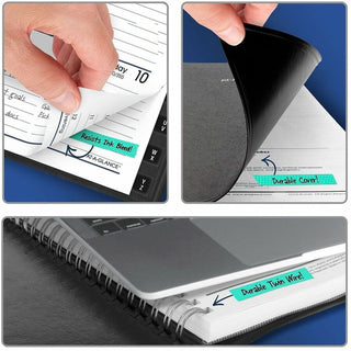 DayMinder Weekly Pocket Appointment Book with Telephone/Address Section, 6 x 3.5, Black Cover, 12-Month (Jan to Dec): 2024