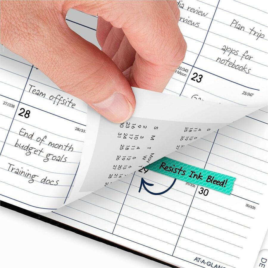 DayMinder Hard-Cover Monthly Planner, Ruled Blocks, 11.75 x 8, Black Cover, 14-Month (Dec to Jan): 2023 to 2025
