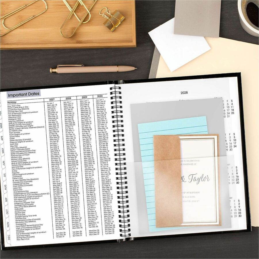 At-A-Glance DayMinder Premiere Appointment Book Planner - Large Size - Julian Dates - Weekly - 12 Month - January 2024 - December 2024 - 7:00 AM to 9:45 PM - Quarter-hourly, 7:00 AM to 6:45 PM - Saturday - 1 Week Double Page Layout - 8" x 11" White S