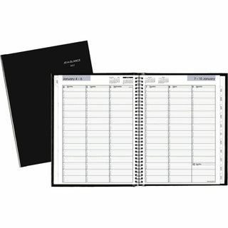 At-A-Glance DayMinder Premiere Appointment Book Planner - Large Size - Julian Dates - Weekly - 12 Month - January 2024 - December 2024 - 7:00 AM to 9:45 PM - Quarter-hourly, 7:00 AM to 6:45 PM - Saturday - 1 Week Double Page Layout - 8" x 11" White S