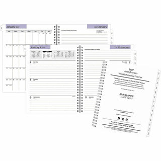 DayMinder Executive Weekly/Monthly Refill, 8.75 x 7, White Sheets, 12-Month (Jan to Dec): 2024