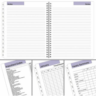 DayMinder Executive Weekly/Monthly Refill, 8.75 x 7, White Sheets, 12-Month (Jan to Dec): 2024