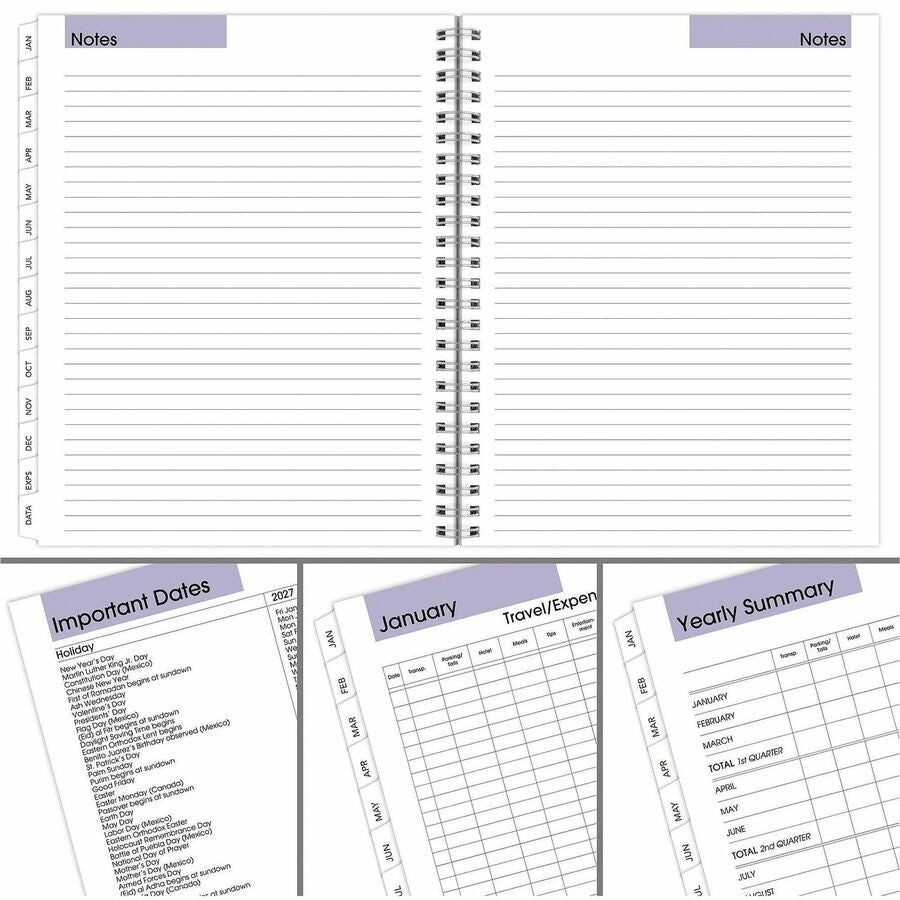 DayMinder Executive Weekly/Monthly Refill, 8.75 x 7, White Sheets, 12-Month (Jan to Dec): 2024