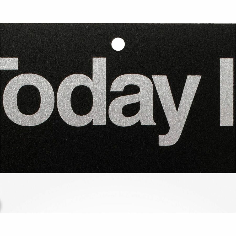 At-A-Glance Today Is Wall Calendar - Large Size - Julian Dates - Daily - 12 Month - January 2024 - December 2024 - 1 Day Single Page Layout - 8 1/2" x 8" White Sheet - Black - Poly, Paper - Eyelet, Unruled Daily Block, Flexible - 1 Each