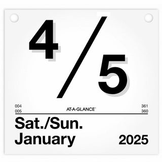 At-A-Glance "Today Is"Wall Calendar Refill - Large Size - Julian Dates - Daily - 12 Month - January 2024 - December 2024 - 1 Day Single Page Layout - 8 1/2" x 8" Sheet Size - Paper - Hanging Loop, Unruled Daily Block - 1 Each