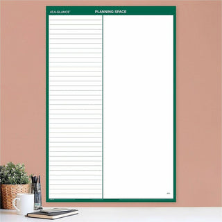 At-A-Glance Vertical Reversible Erasable Wall Calendar - Large Size - Julian Dates - Yearly - 12 Month - January 2024 - December 2024 - 24" x 36" White Sheet - Blue, Gray - Laminate - Erasable, Laminated, Unruled Daily Block, Reversible - 1 Each