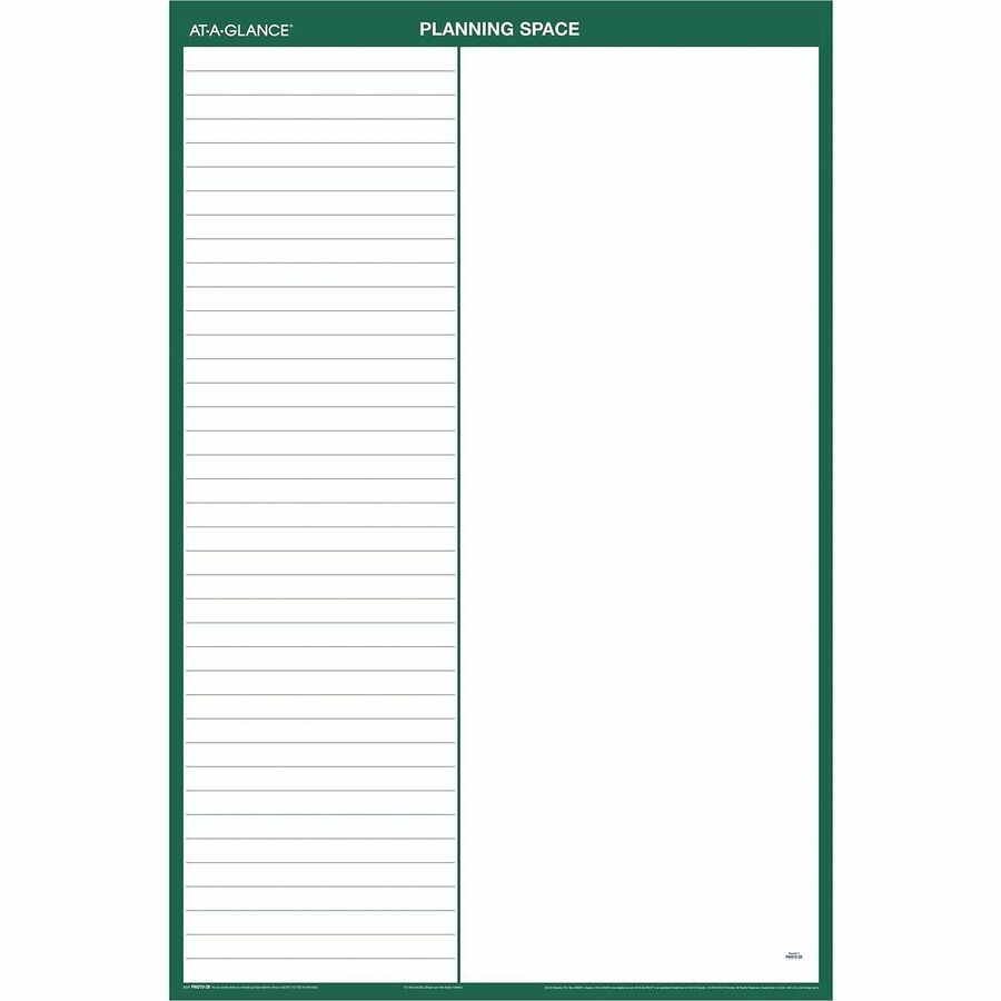 At-A-Glance Vertical Reversible Erasable Wall Calendar - Large Size - Julian Dates - Yearly - 12 Month - January 2024 - December 2024 - 24" x 36" White Sheet - Blue, Gray - Laminate - Erasable, Laminated, Unruled Daily Block, Reversible - 1 Each