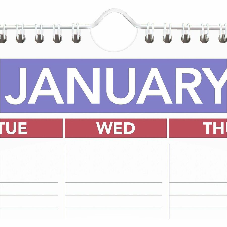 Monthly Wall Calendar with Ruled Daily Blocks, 15.5 x 22.75, White Sheets, 12-Month (Jan to Dec): 2024