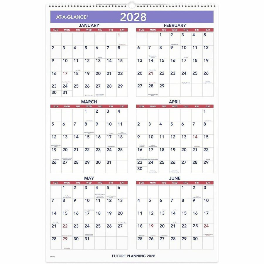 Monthly Wall Calendar with Ruled Daily Blocks, 20 x 30, White Sheets, 12-Month (Jan to Dec): 2024