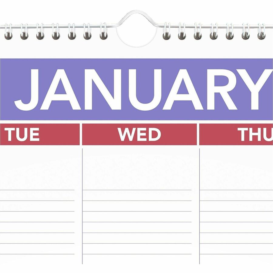 Monthly Wall Calendar with Ruled Daily Blocks, 20 x 30, White Sheets, 12-Month (Jan to Dec): 2024