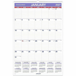 Monthly Wall Calendar with Ruled Daily Blocks, 20 x 30, White Sheets, 12-Month (Jan to Dec): 2024