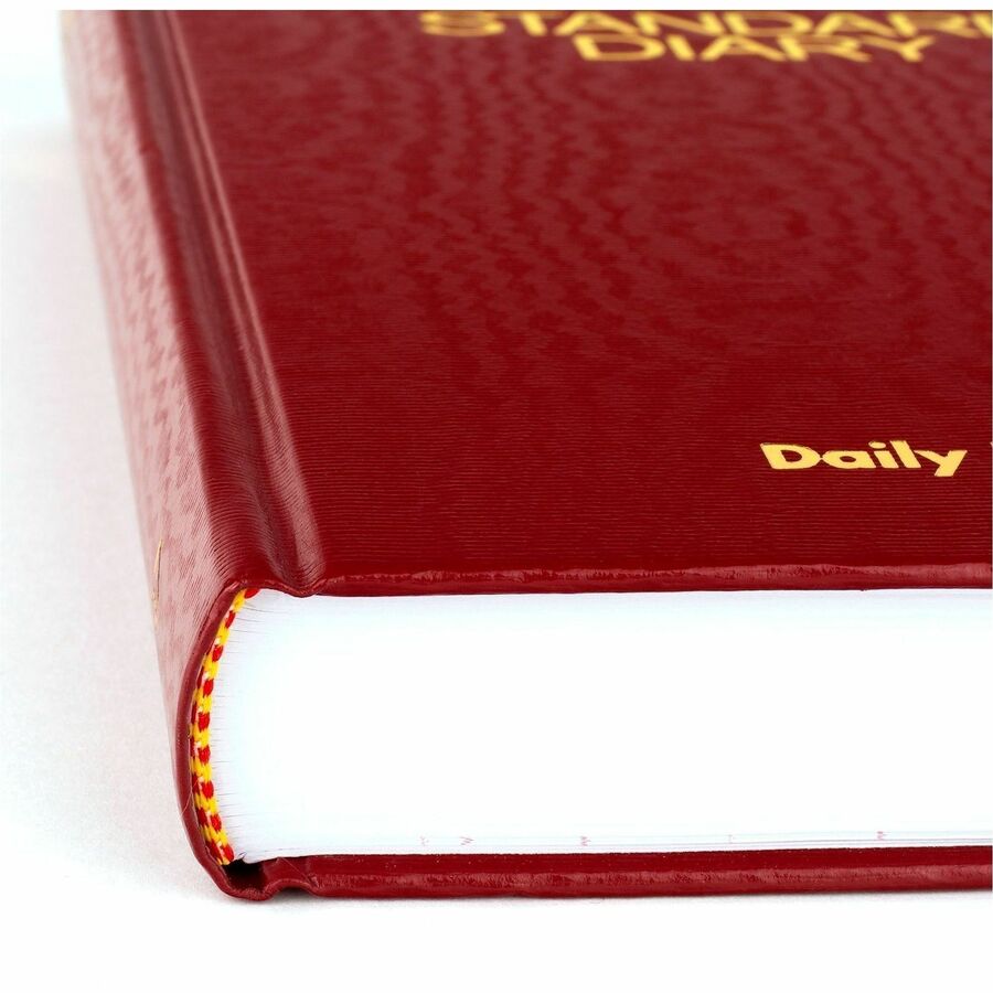 Standard Diary Daily Journal, 2024 Edition, Wide/Legal Rule, Red Cover, (210) 12 x 7.75 Sheets