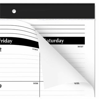 At-A-Glance 2024 Ruled Monthly Desk Pad, Large, 24" x 19" - Large Size - Julian Dates - Monthly - 12 Month - January 2024 - December 2024 - 1 Month Single Page Layout - 24" x 19" White Sheet - Headband - Desktop - White - Paper - Ruled Daily Block -