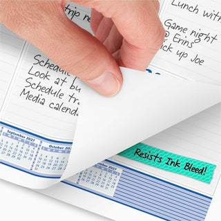 Desk Pad, 24 x 19, White Sheets, Black Binding, Black Corners, 12-Month (Jan to Dec): 2024