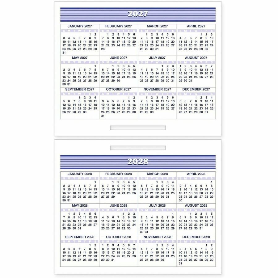 Flip-A-Week Desk Calendar and Base, 7 x 5.5, White Sheets, 12-Month (Jan to Dec): 2024
