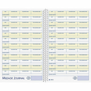 Adams Vehicle Mileage/Expense Journal Pocket - 64 Sheet(s) - 5.50" x 8.50" Sheet Size - White - White Sheet(s) - 1 Each