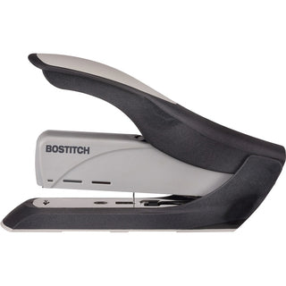 Bostitch Spring-Powered Antimicrobial Heavy Duty Stapler - 60 Sheets Capacity - 5/16" , 3/8" Staple Size - 1 Each - Black, Gray