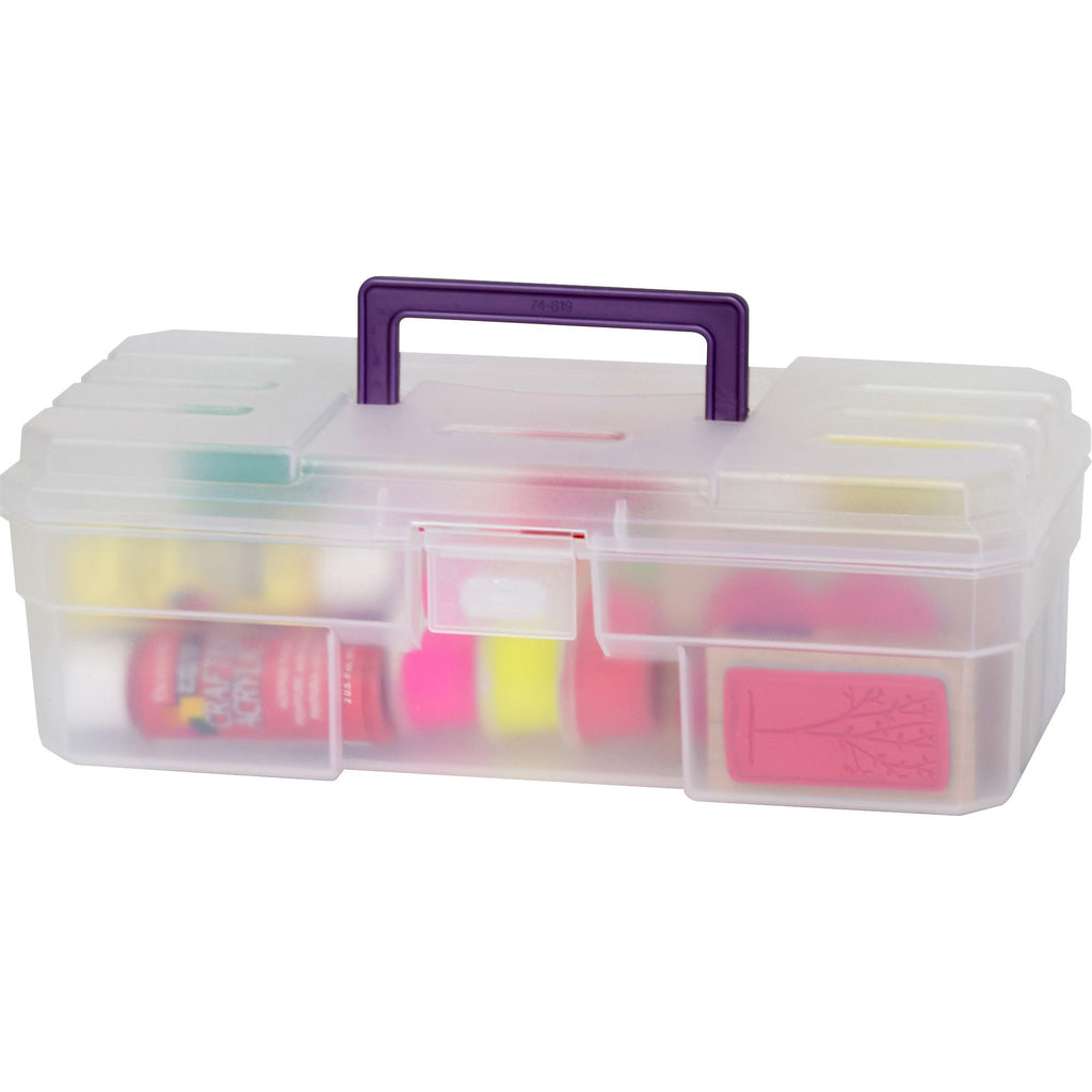 Akro-Mils 12" All-purpose Storage Box - External Dimensions: 6" Width x 12" Depth x 4" Height - Latching Closure - Plastic - Clear - 1 Each - 