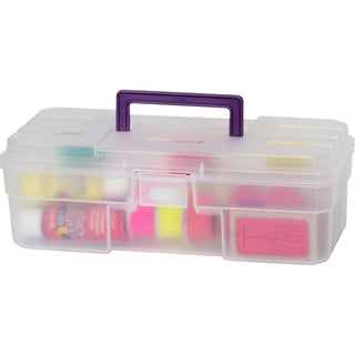Akro-Mils 12" All-purpose Storage Box - External Dimensions: 6" Width x 12" Depth x 4" Height - Latching Closure - Plastic - Clear - 1 Each - 