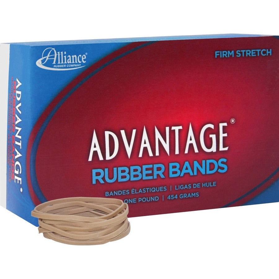 Alliance Rubber 26325 Advantage Rubber Bands - Size #32 - Approx. 700 Bands - 3" x 1/8" - Natural Crepe - 1 lb Box