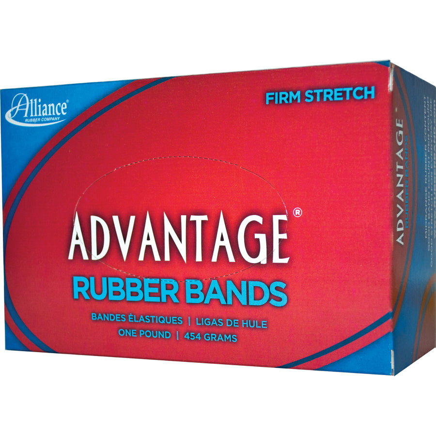 Alliance Rubber 26545 Advantage Rubber Bands - Size #54 - Assorted Sizes - Natural Crepe - 1 lb Box - 