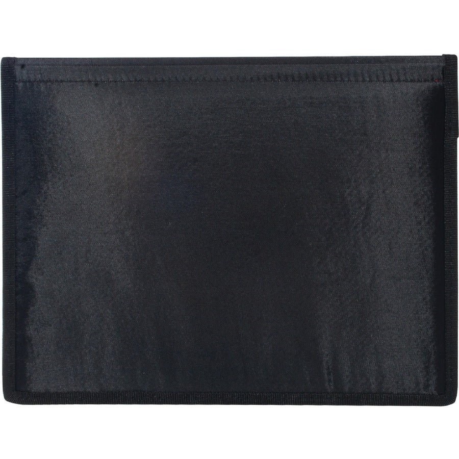 Anglers Certificate Holder - 12" x 9" - 2 Internal Pocket(s) - Vinyl, Polypropylene - Black - 1 Each