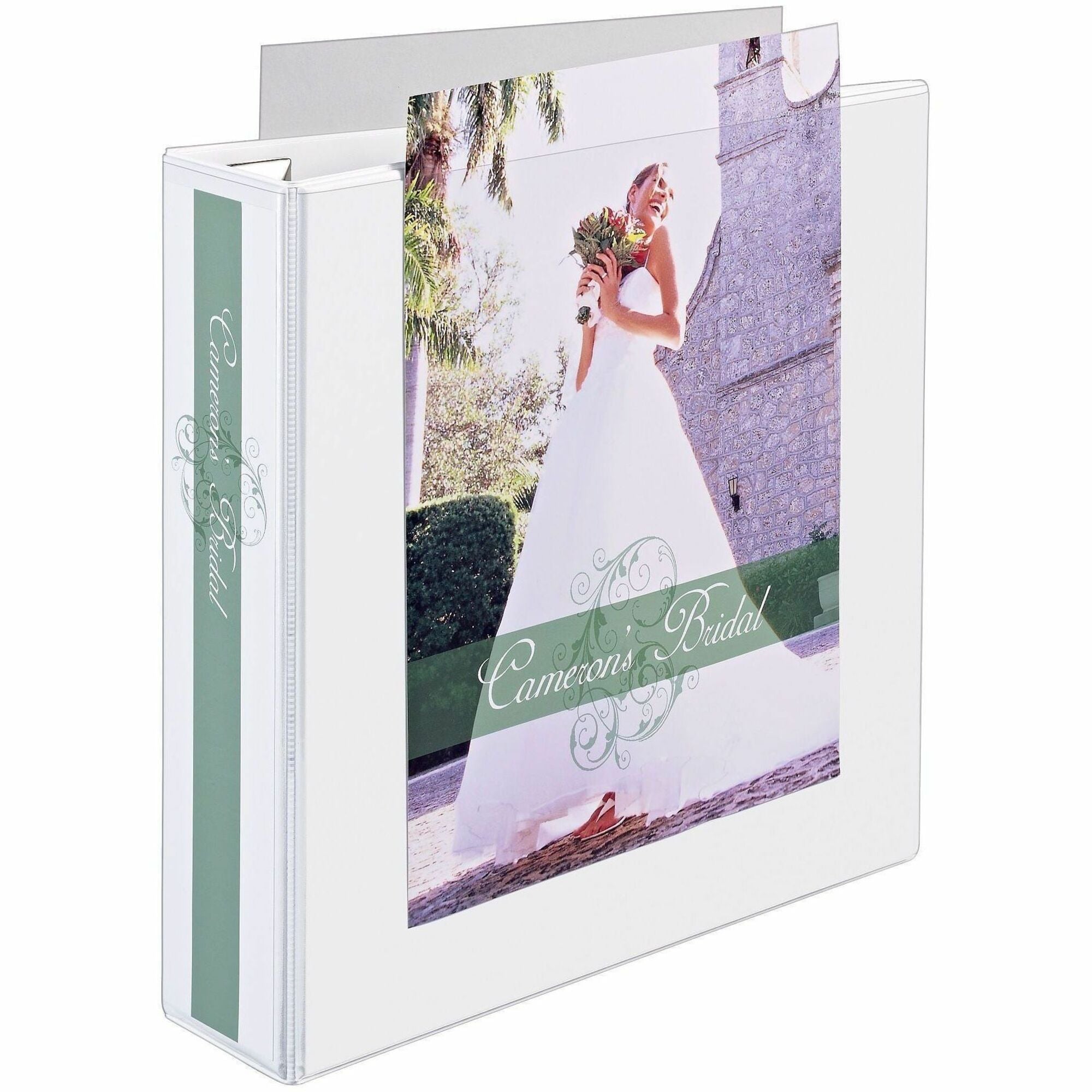 Heavy-Duty View Binder with DuraHinge, One Touch EZD Rings and Extra-Wide Cover, 3 Ring, 2" Capacity, 11 x 8.5, White, (1320)