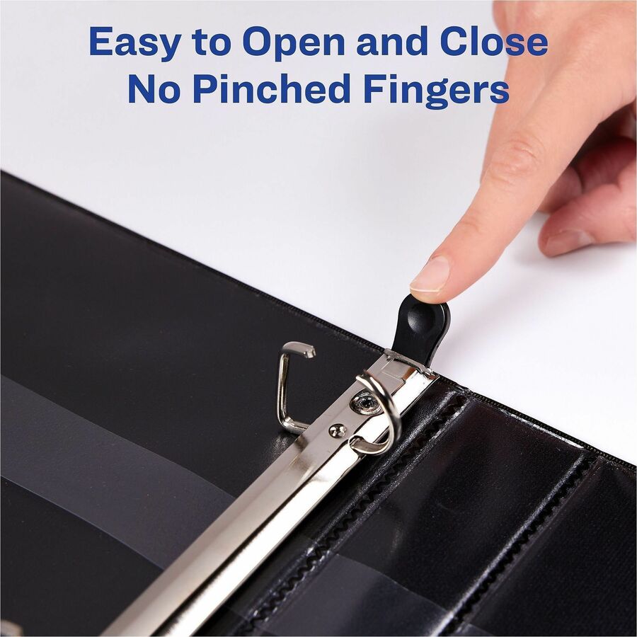 Heavy-Duty View Binder with DuraHinge, One Touch EZD Rings and Extra-Wide Cover, 3 Ring, 2" Capacity, 11 x 8.5, White, (1320)