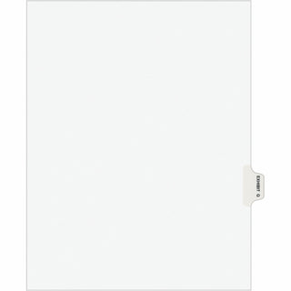 Avery Individual Legal Exhibit Dividers - Avery Style - 1 Printed Tab(s) - Character - Q - 8.5" Divider Width x 11" Divider Length - Letter - White Paper Divider - Paper Tab(s) - Recycled - Reinforced Tab, Rip Proof, Unpunched - 25 / Pack