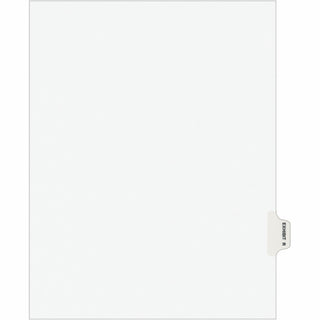 Avery-Style Preprinted Legal Side Tab Divider, 26-Tab, Exhibit R, 11 x 8.5, White, 25/Pack, (1388)