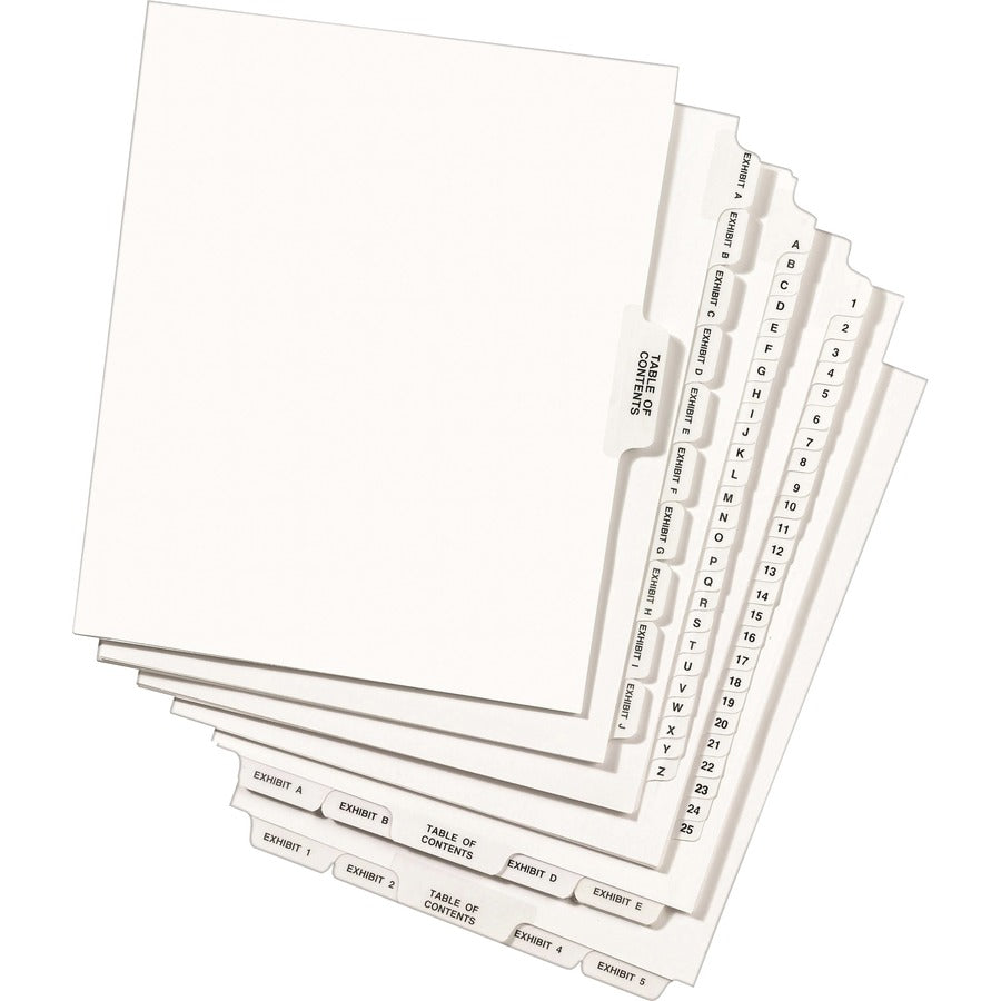 Avery Individual Legal Exhibit Dividers - Avery Style - 