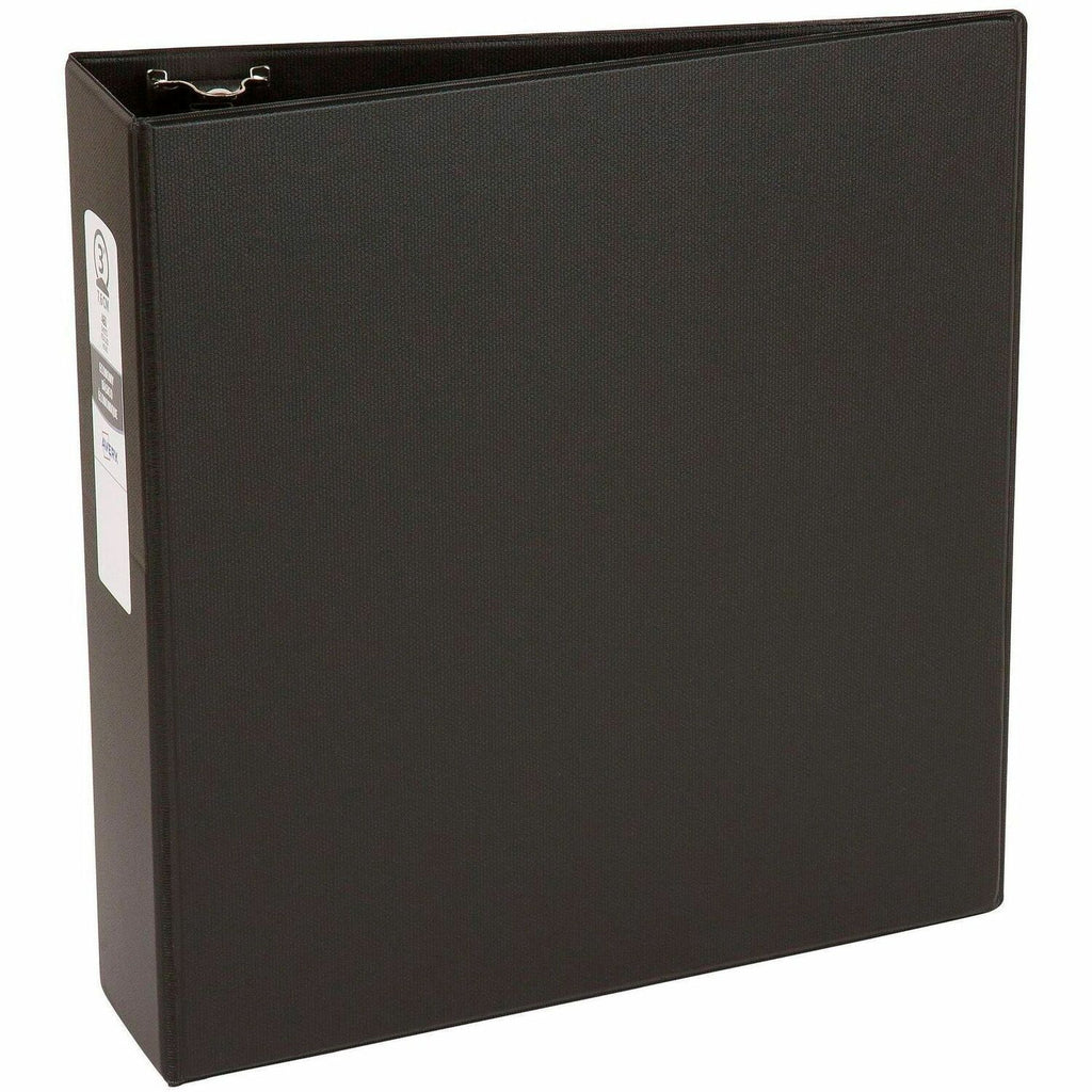 Economy Non-View Binder with Round Rings, 3 Rings, 3" Capacity, 11 x 8.5, Black, (3602)