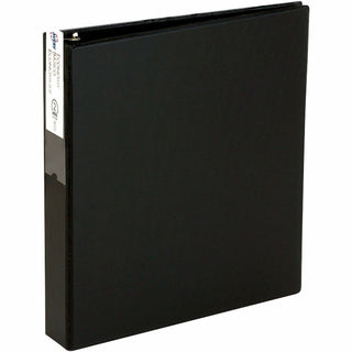 Economy Non-View Binder with Round Rings, 3 Rings, 3" Capacity, 11 x 8.5, Black, (4601)