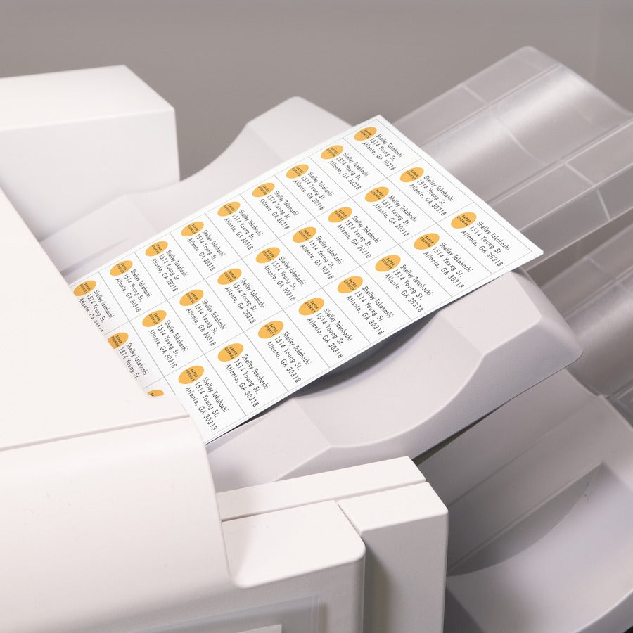 Copier Mailing Labels, Copiers, 1 x 2.81, White, 33/Sheet, 250 Sheets/Box