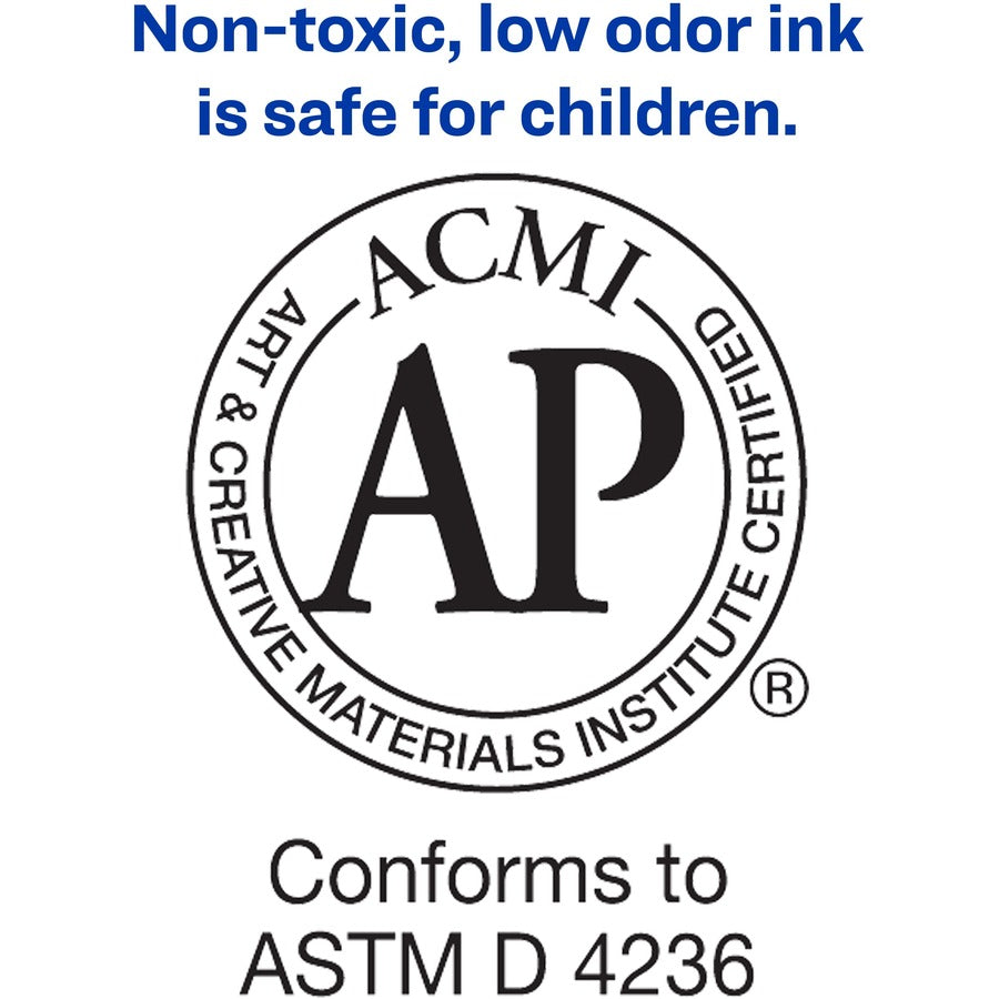 MARKS A LOT Regular Desk-Style Permanent Marker, Broad Chisel Tip, Red, Dozen (7887)