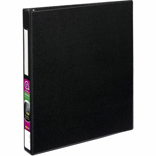 Durable Non-View Binder with DuraHinge and EZD Rings, 3 Rings, 1" Capacity, 11 x 8.5, Black, (8302)