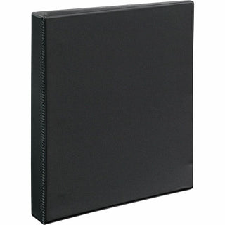 Durable View Binder with DuraHinge and EZD Rings, 3 Rings, 1" Capacity, 11 x 8.5, Black, (9300)