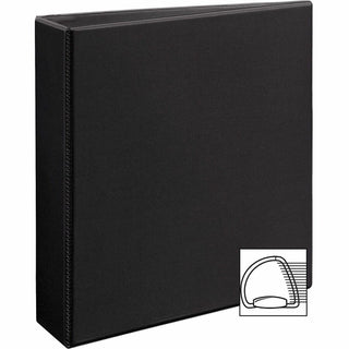 Durable View Binder with DuraHinge and EZD Rings, 3 Rings, 2" Capacity, 11 x 8.5, Black, (9500)