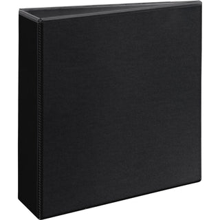 Durable View Binder with DuraHinge and EZD Rings, 3 Rings, 3" Capacity, 11 x 8.5, Black, (9700)